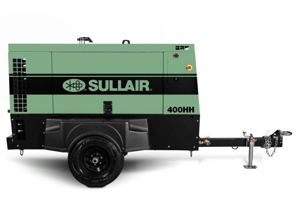 Sullair 400 CFM 100 / 200 PSI - Portable Lubricated Rotary Screw Air Compressor, large image number 1