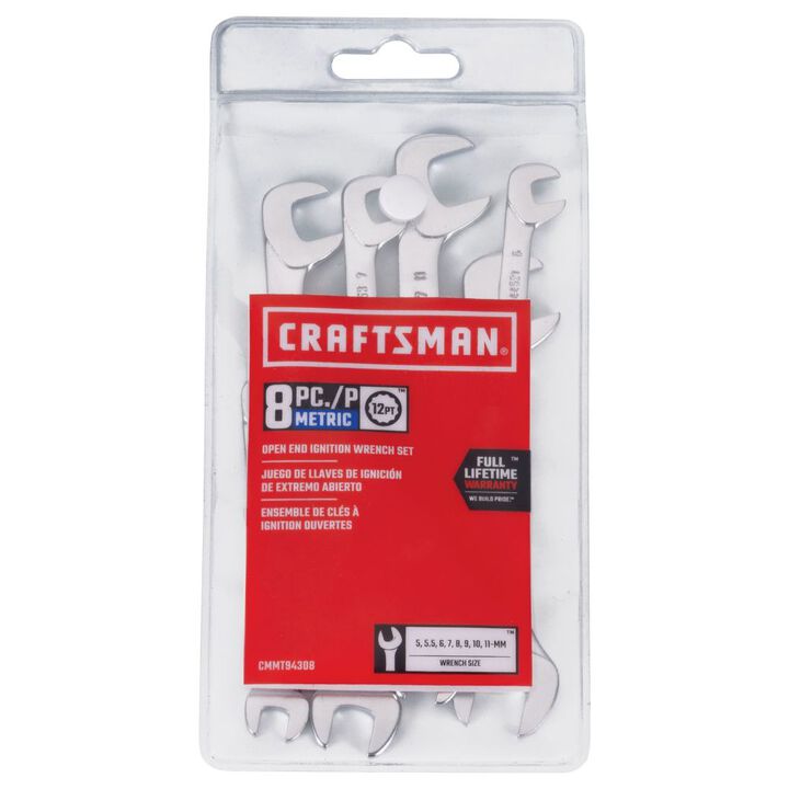 CRAFTSMAN Open End Ignition Wrench Set, Metric, 8 Piece, large image number 3