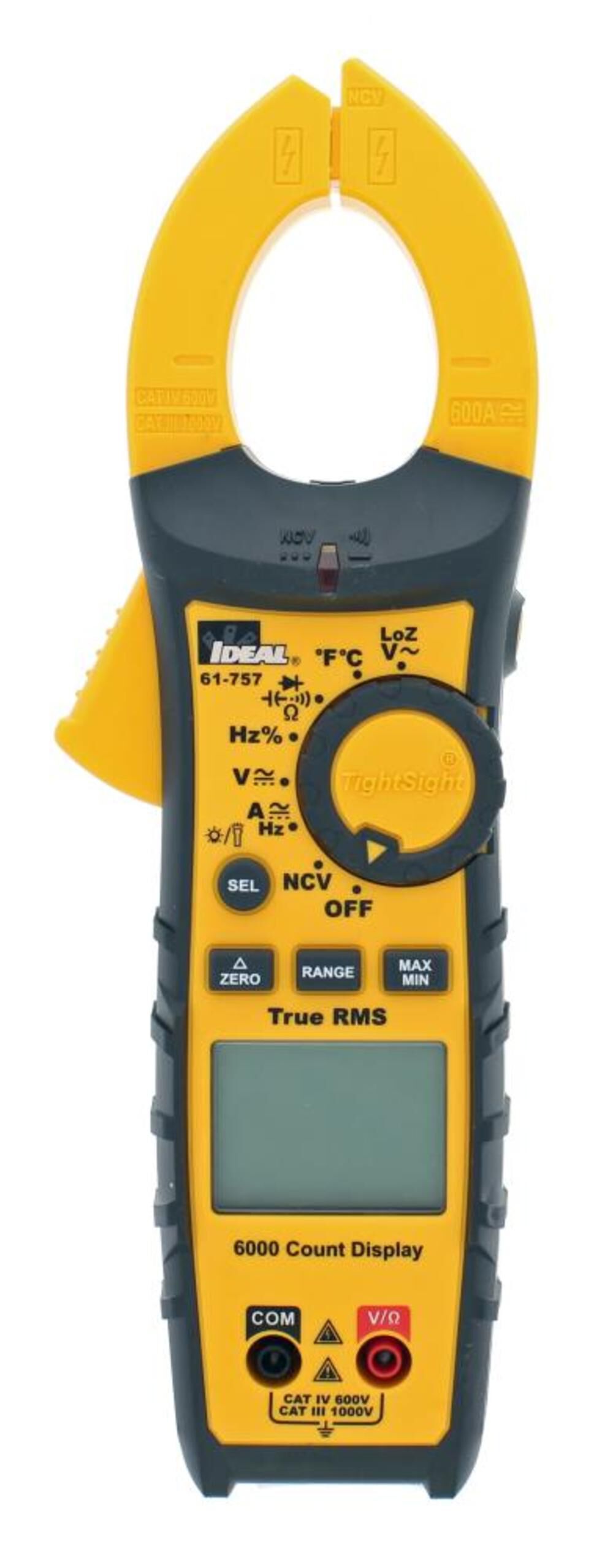 Ideal Industries TightSight 600A AC/DC TRMS Clamp Meter, large image number 1