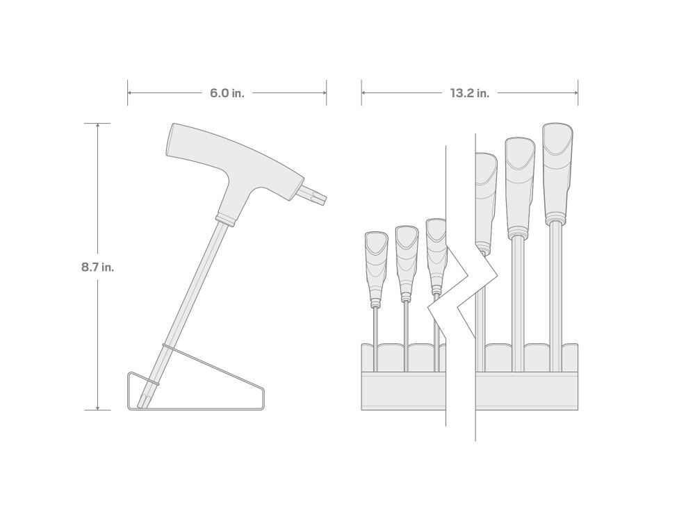 Tekton Star T-Handle Key Set with Stand, 13 Piece (T6-T50), large image number 7