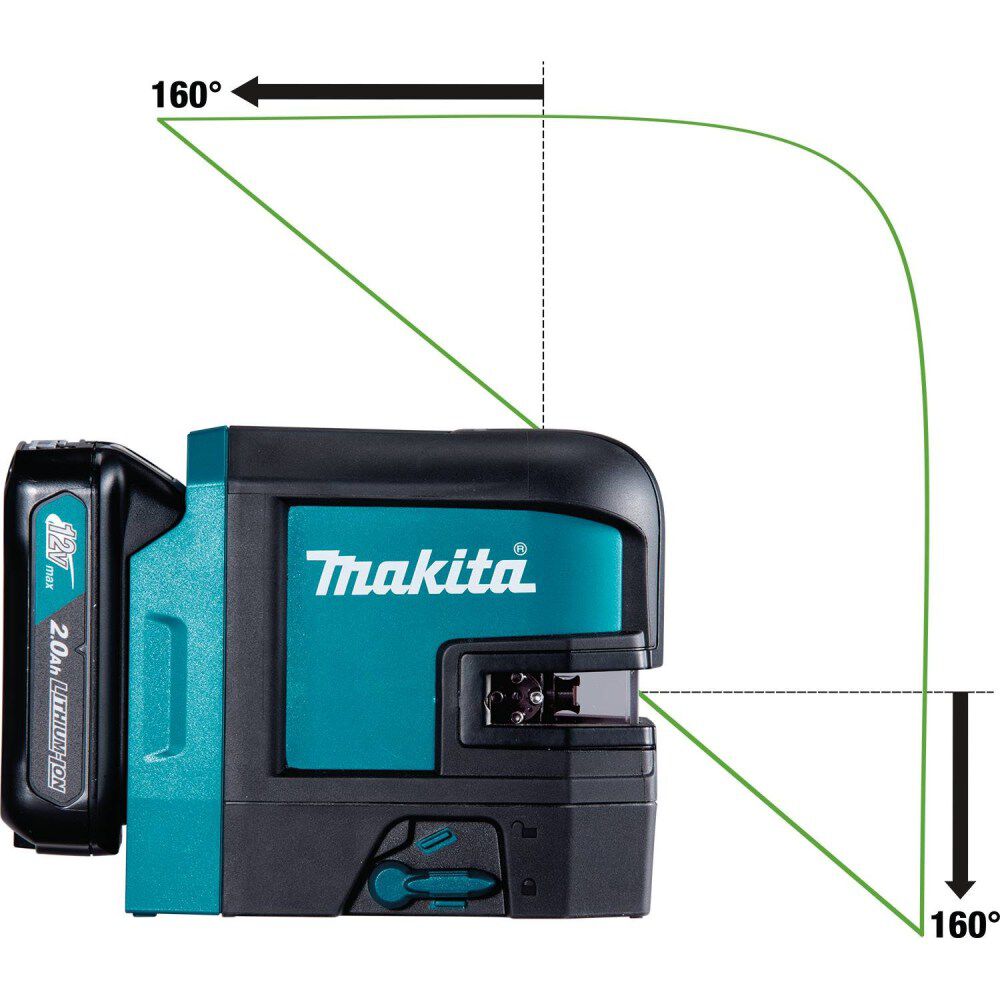 Makita 12V max CXT Self-Leveling Cross-Line Green Beam Laser Kit, large image number 6