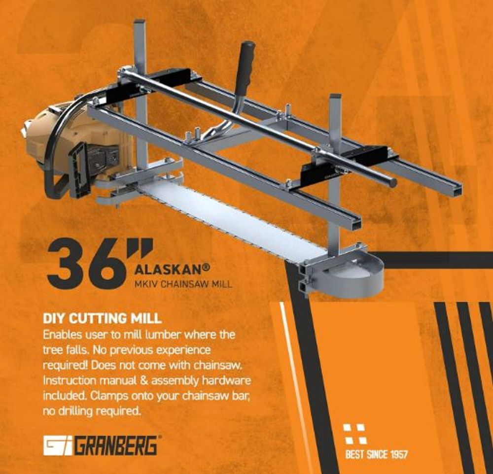 Granberg Alaskan Mark IV 36 In. Portable Chain Saw Mill Kit, large image number 2