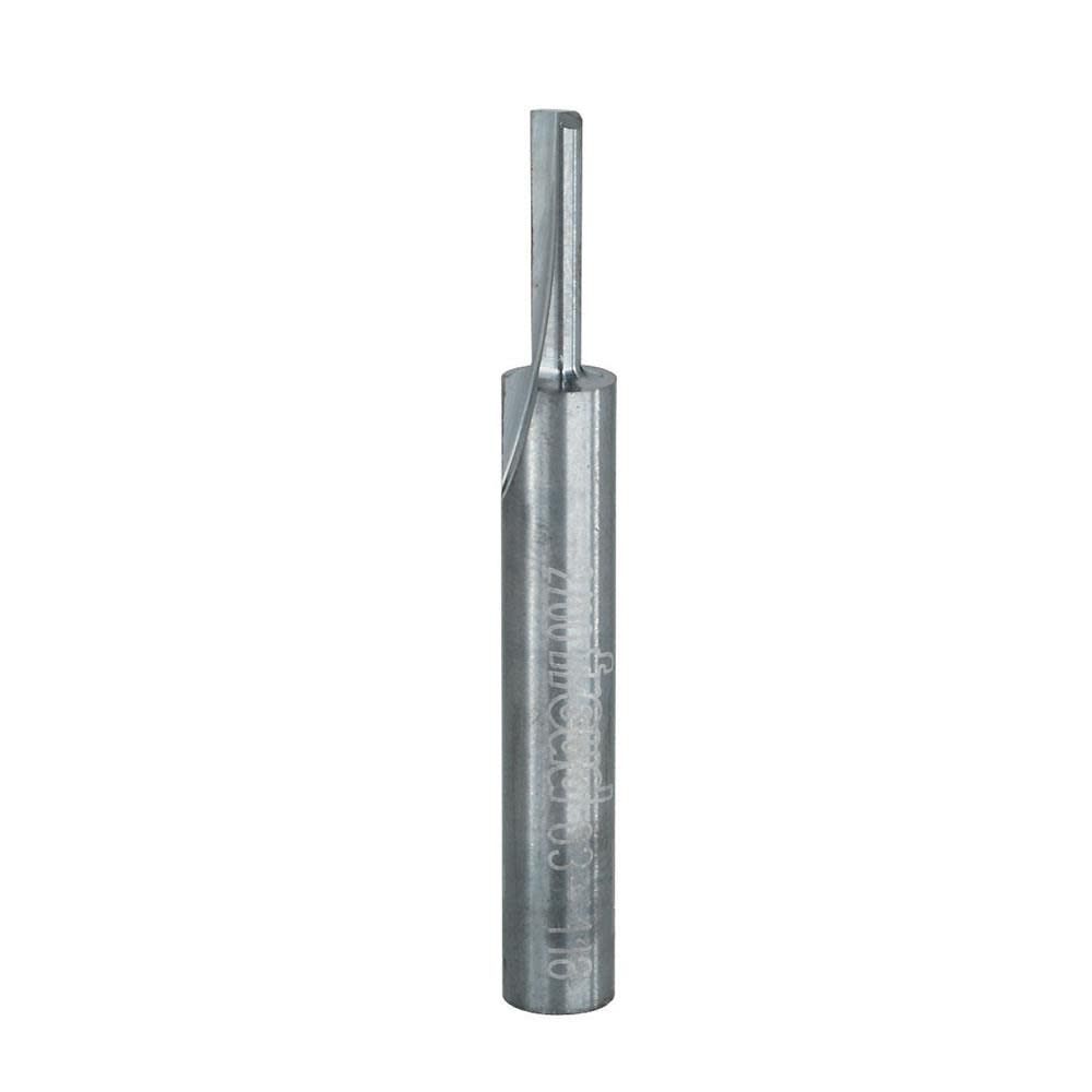 Freud 1/8 In. (Dia.) Single Flute Straight Bit with 1/4 In. Shank, large image number 1