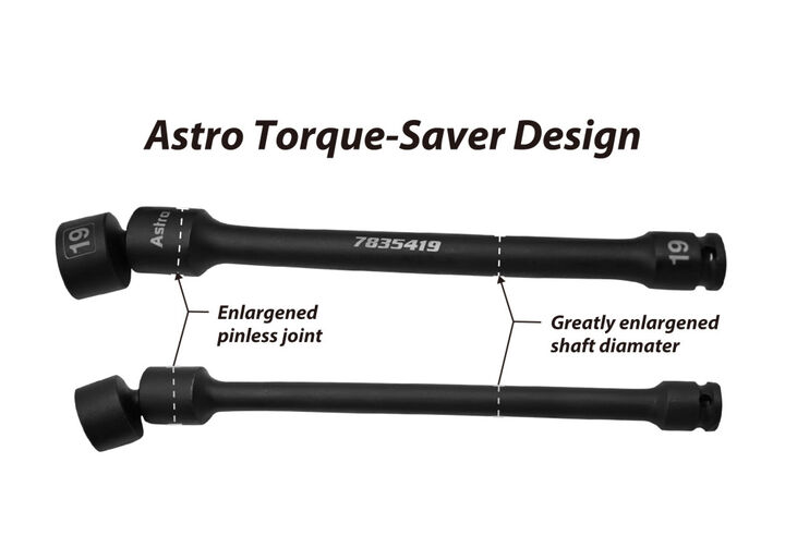 Astro Pneumatic Tools 3/8 Inch Drive Steel Metric Impact Extension Socket Set 10 Pieces, large image number 3