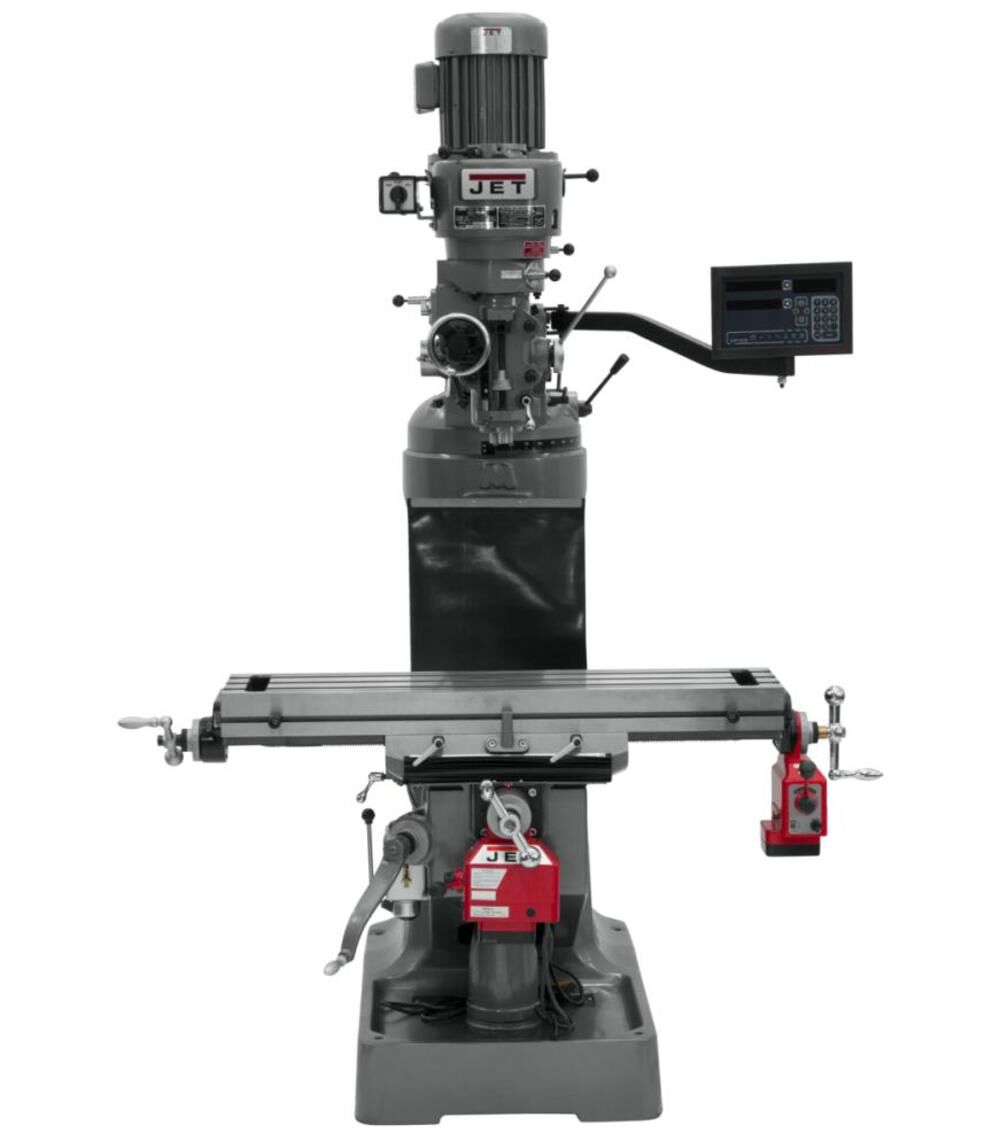 JET Vertical Milling Machine JTM-1 9X42 MILL with DP700M DRO & X-Y, large image number 2
