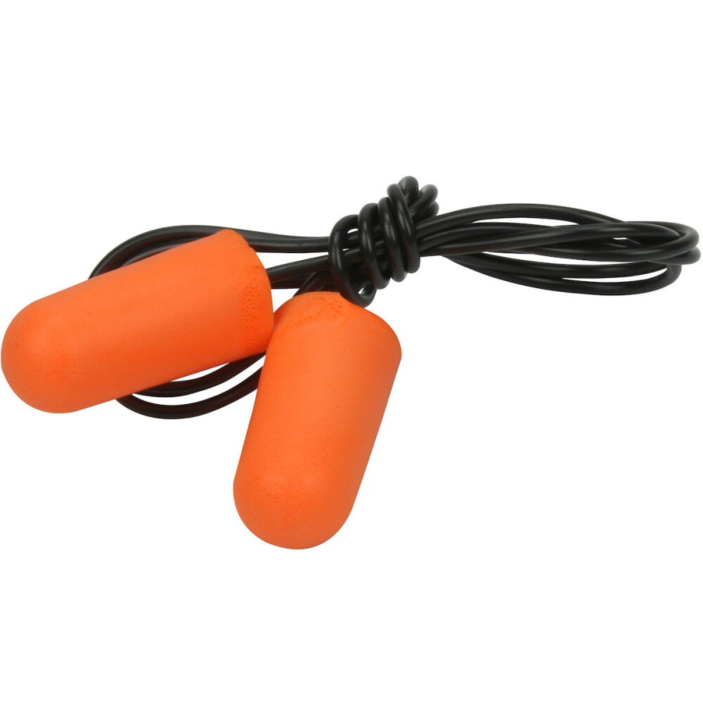 Protective Industrial Products Ear Plug Mega Bullet Orange Disposable Soft PU Foam Corded 100 Qty, large image number 1