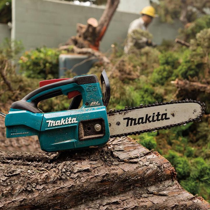Makita 18V LXT Lithium-Ion Brushless Cordless 10in Top Handle Chain Saw (Bare Tool), large image number 7