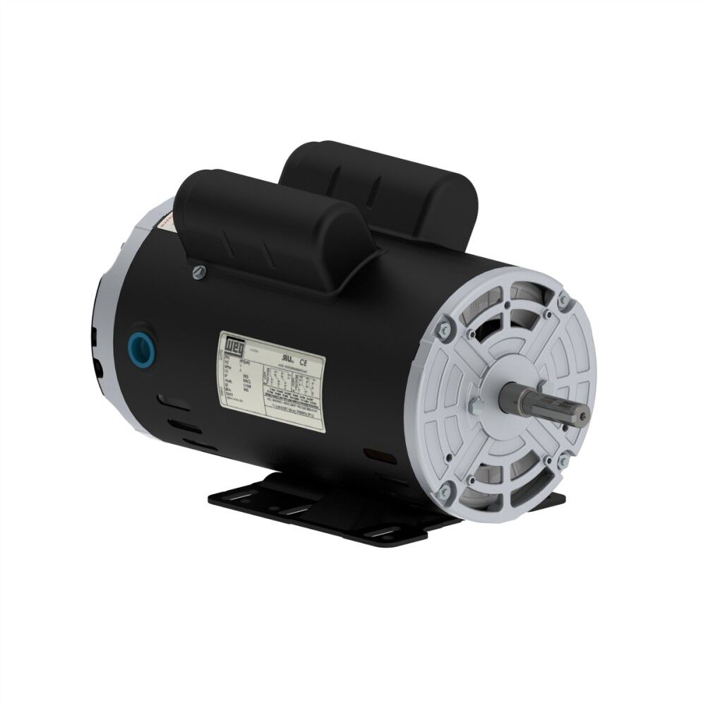 WEG 208-230V 7.5HP 1760 Rpm General Purpose Compressor Electric Motor, large image number 2