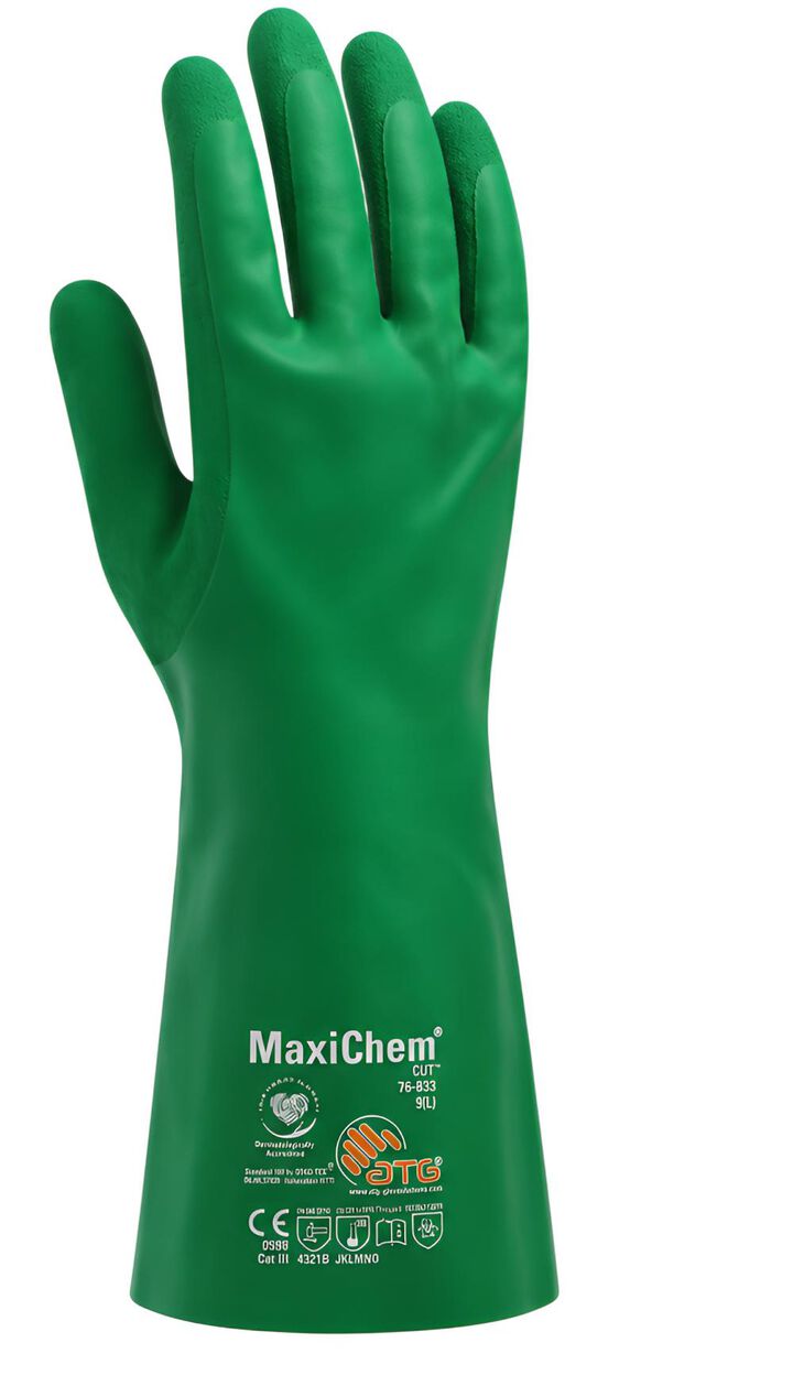 Protective Industrial Products ATG MaxiChem Cut Chemical Gloves Small, large image number 1