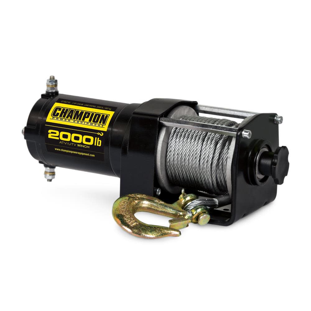 Champion Power Equipment 2000-lb. ATV/UTV Winch Kit, large image number 3