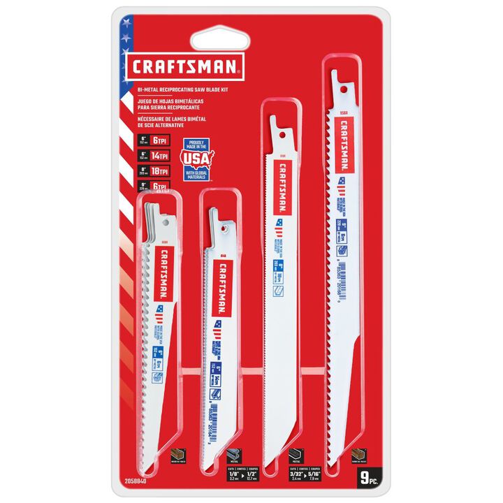 CRAFTSMAN 6 Inch 6 TPI Reciprocating Saw Blades 5 Pack, large image number 4