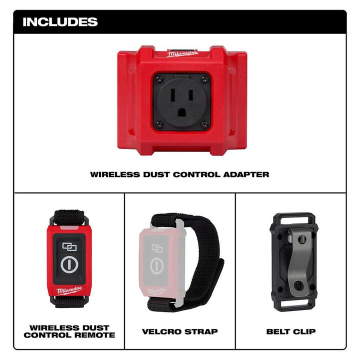 Milwaukee Wireless Dust Control Adapter & Remote Kit, large image number 1
