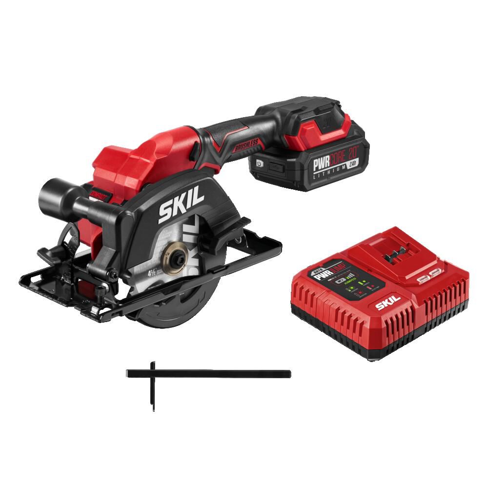 SKIL PWR CORE 20 Cordless 20V 4-1/2 in Compact Circular Saw Kit, large image number 1