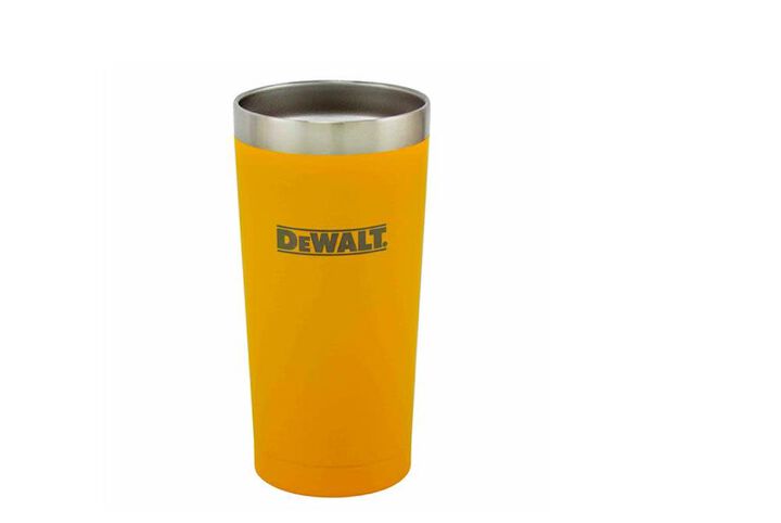 DEWALT 20 Oz. Yellow Powder Coated Tumbler