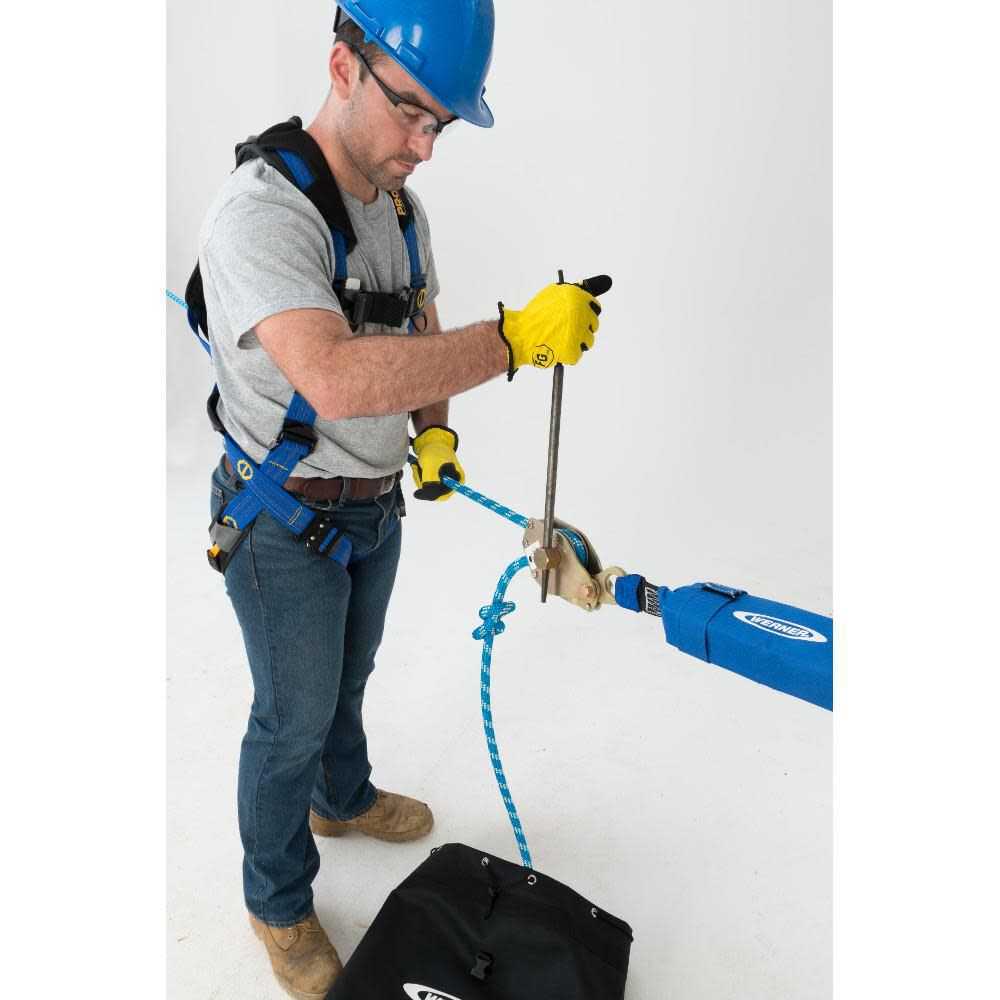 Werner L100060 60 ft 2-Man Rope Horizontal Lifeline System Cross-Arm Strap, large image number 4