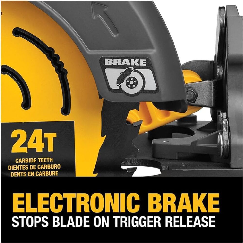 DEWALT 60V MAX 7-1/4 Inch Cordless Saw & 20/60V MAX Li-Ion Battery Bundle, large image number 7