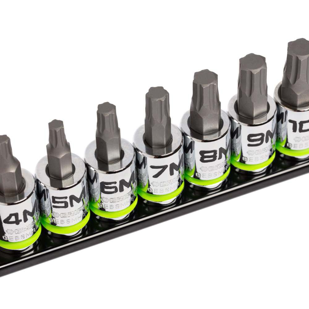 GripEdge Tools RPT 3/8 Inch Drive Short Hex Driver Set Metric 7 Pieces, large image number 4