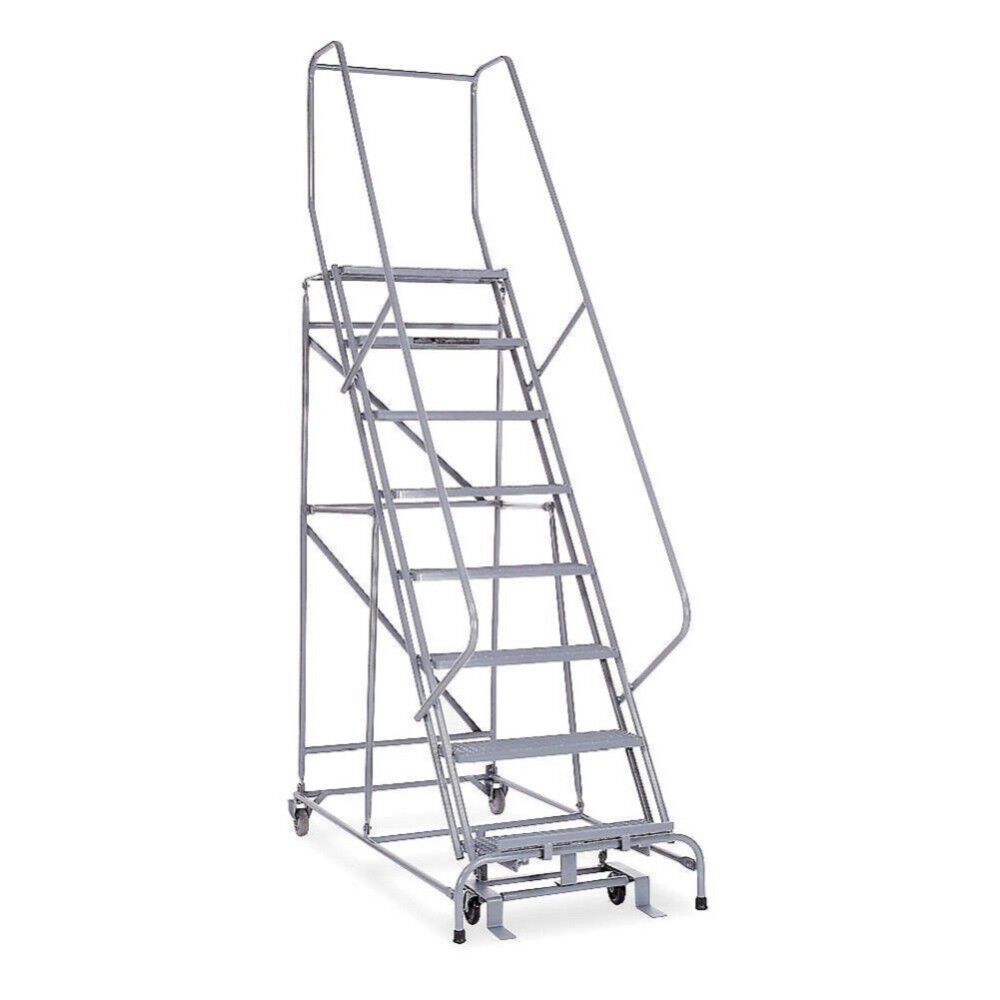 Cotterman Series 1000 8 Step X 26in W A3 Tread Step Ladder w/handrails, large image number 1