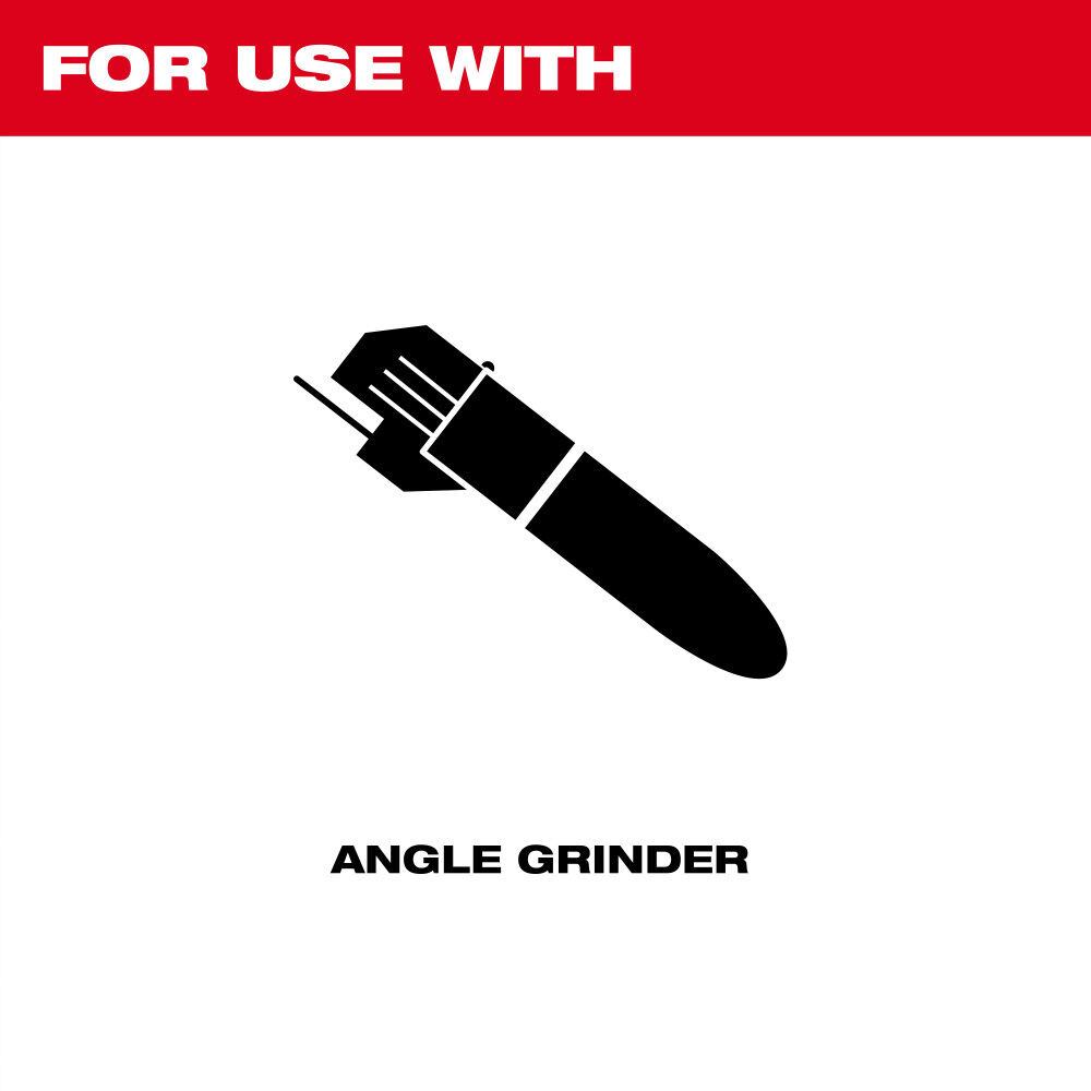 Milwaukee 4 Inch x 1/4 Inch x 5/8 Inch Masonry Grinding  Wheel Type 27, large image number 4