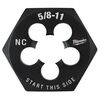 Milwaukee 5/8 in -11 NC 1-7/16 in  Hex Threading Die, small image number 1