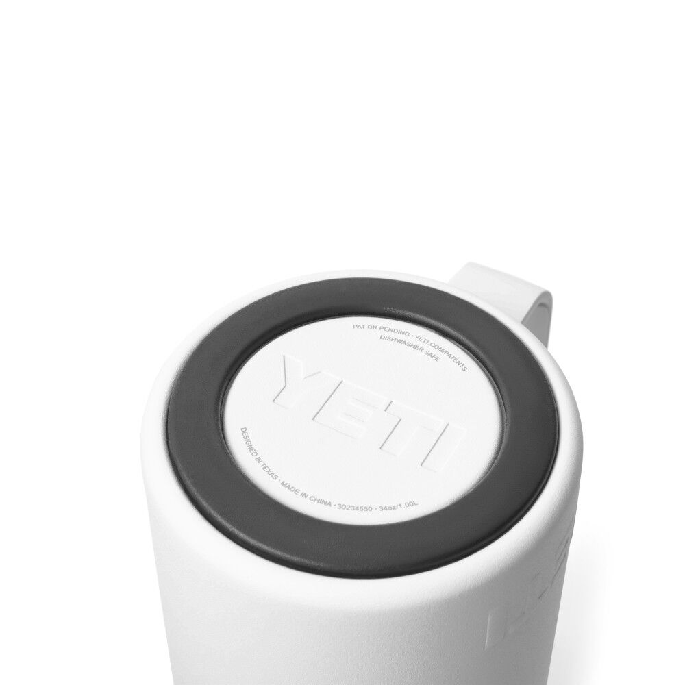 YETI 34 Oz Rambler French Press with Twist-to-Lock Lid White, large image number 6