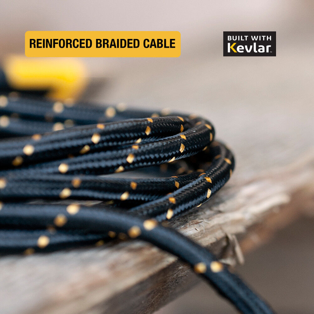 DEWALT Phone Charger Lightning Reinforced Braided Cord 6', large image number 4