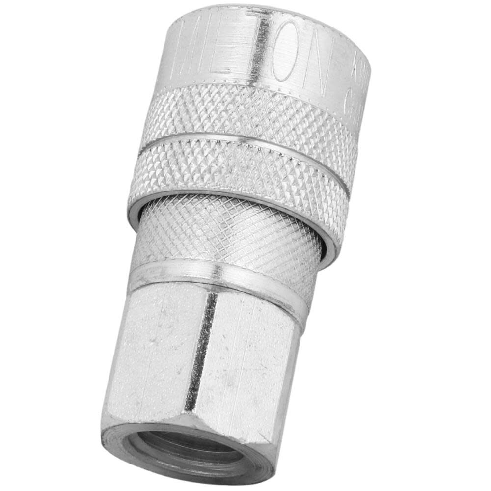 Milton 1/4in FNPT Industrial Interchange M Style Quick Connect Steel Coupler, large image number 2