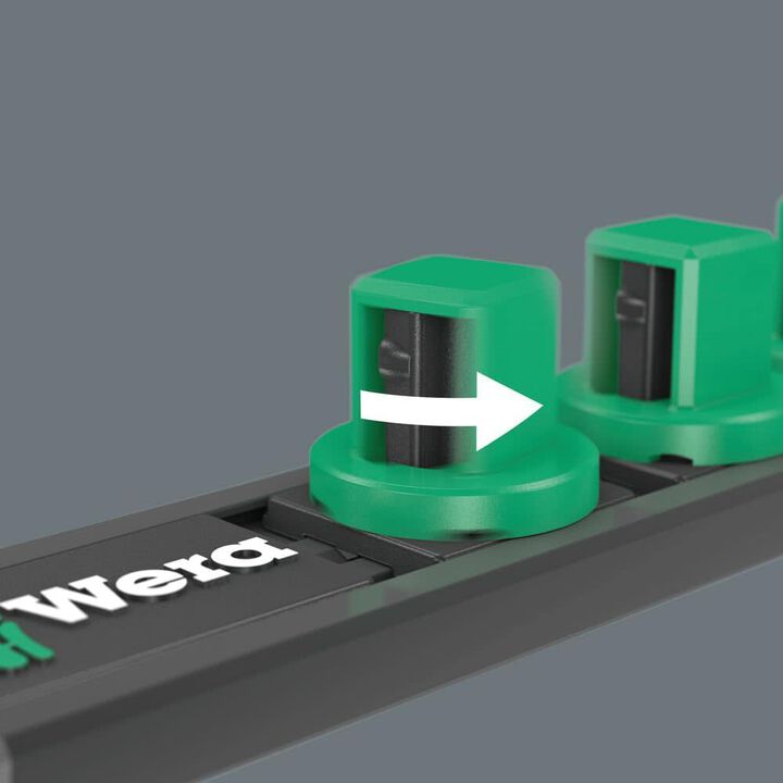 Wera Tools 9660 Magnetic Rail B Impaktor Deep 1 Socket Set, 10 Pieces, large image number 5