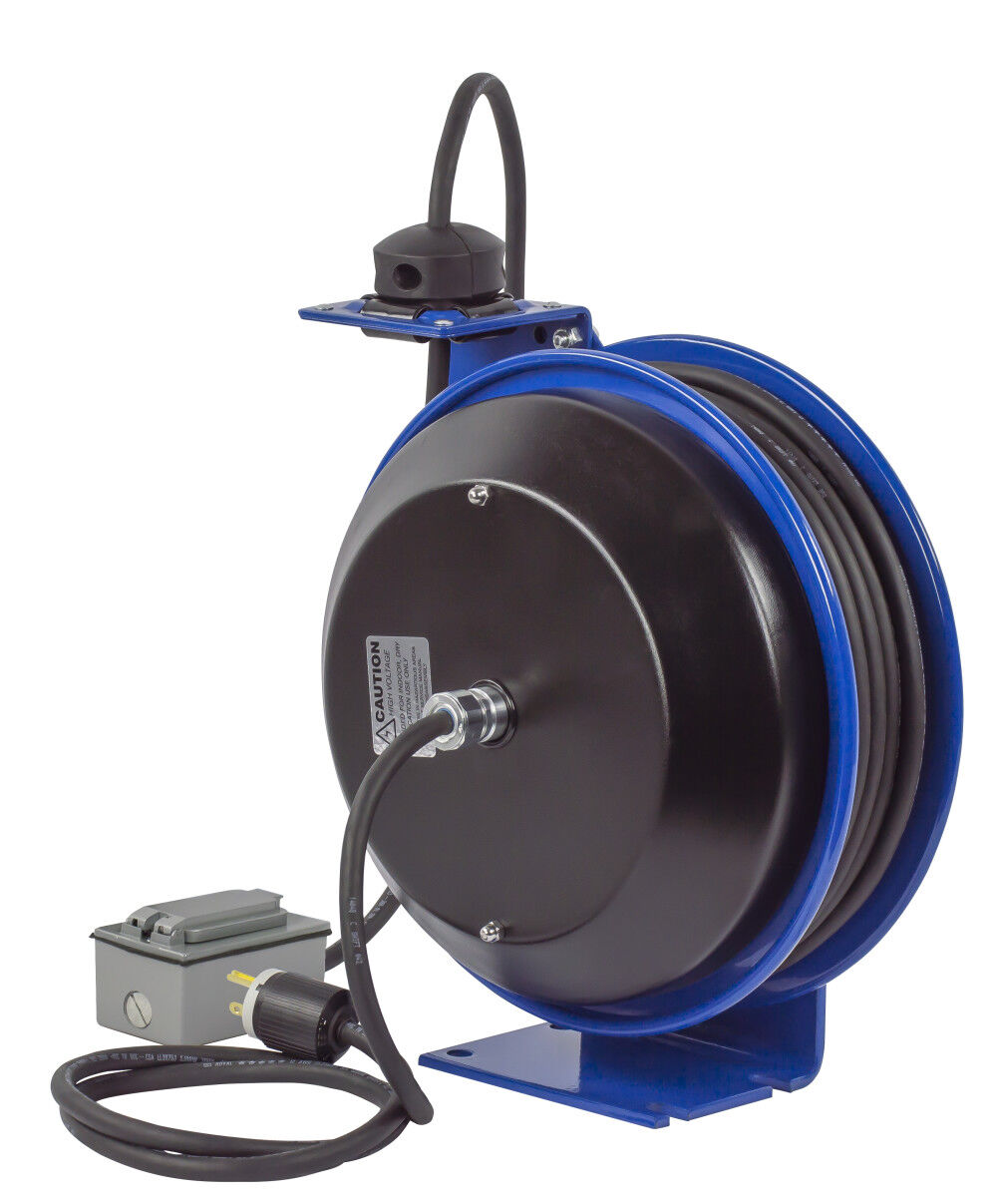 Coxreels Spring Driven Cord Reel Duplex Industrial Rec 12GA x 50', large image number 8