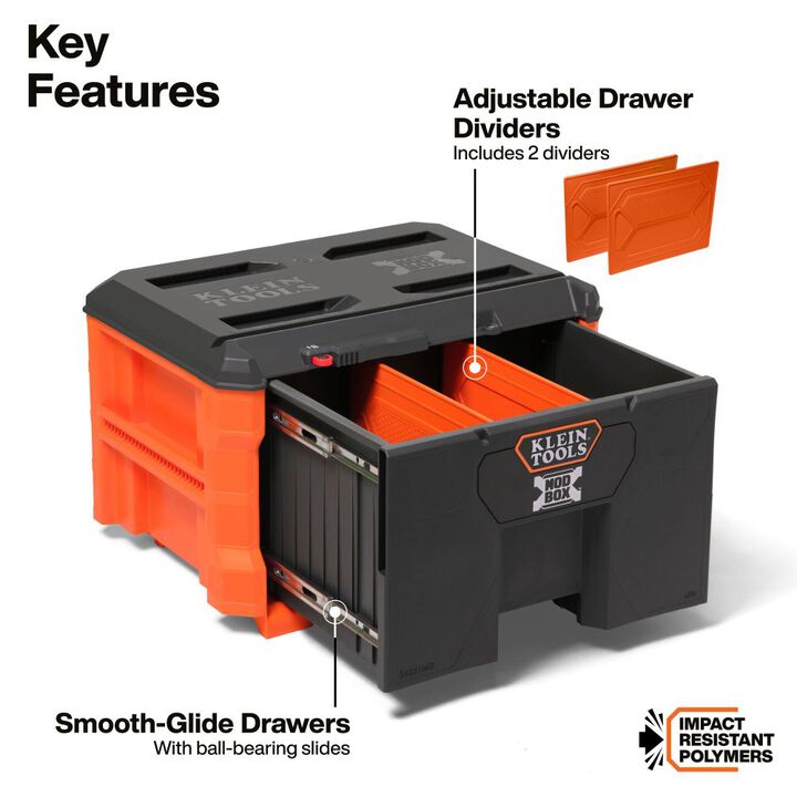 Klein Tools MODbox Single Drawer Toolbox, large image number 1