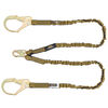 DEWALT 6 ft Internal Energy Absorber Twin Leg Lanyard with Snap Hook, small image number 1
