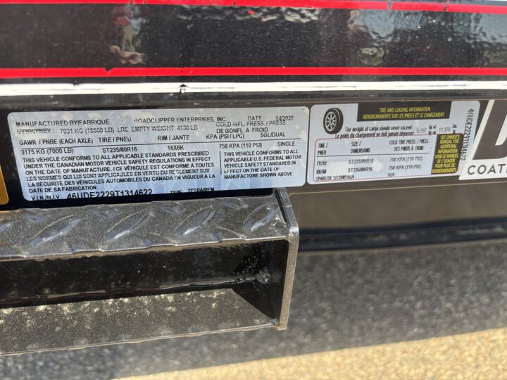 Diamond C DEC 22 Ft x 8-1/2 Ft Deck-Over Tandem Axle Equipment Trailer, large image number 4