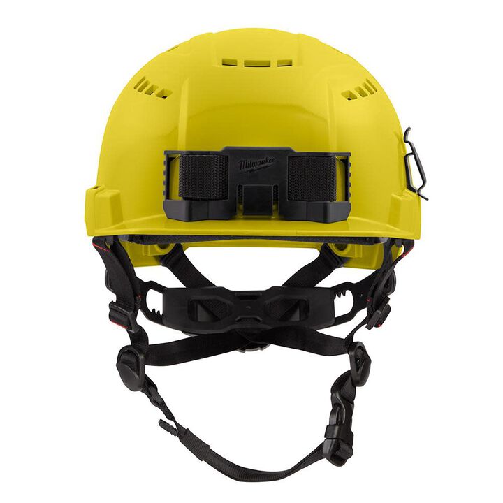 Milwaukee Yellow Front Brim Vented Safety Helmet with BOLT Class C, large image number 5