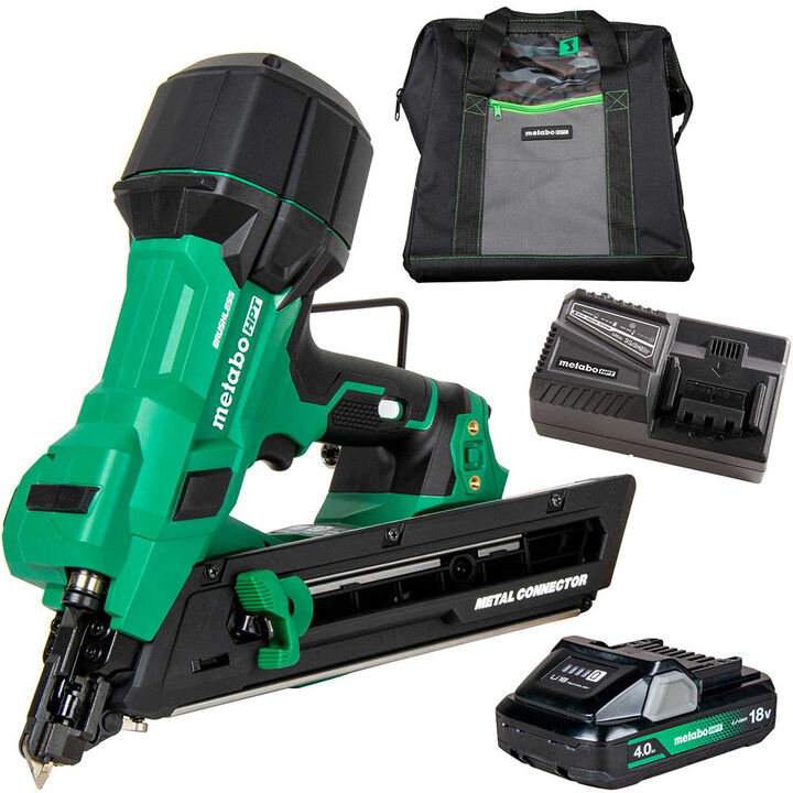 Metabo HPT 18V MultiVolt Brushless 1-1/2" Metal Connector Nailer (1x4.0Ah) Metabo HPT NR1838DKA