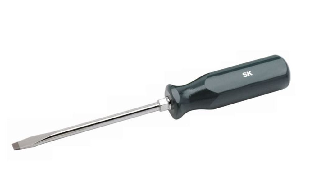 SK Tools 5/16 Inch x 6 Inch SureGrip Keystone Slotted Screwdriver with Handle, large image number 1