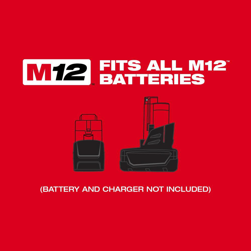 Milwaukee M12 FUEL Stubby 1/2inch Pin Impact Wrench Reconditioned (Bare Tool), large image number 8