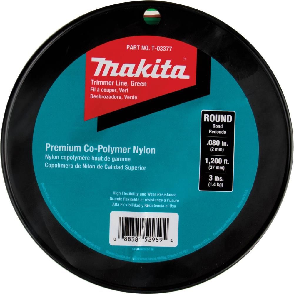 Makita Round Trimmer Line 0.080 Green 1200 3 lbs., large image number 2
