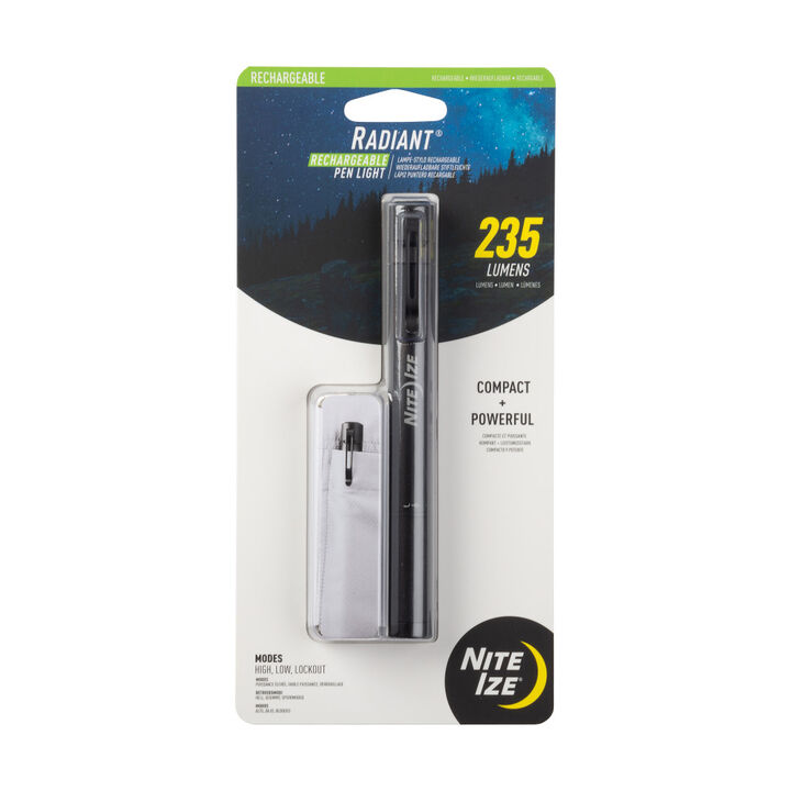 Nite Ize Radiant Rechargeable Pen Light, Black
