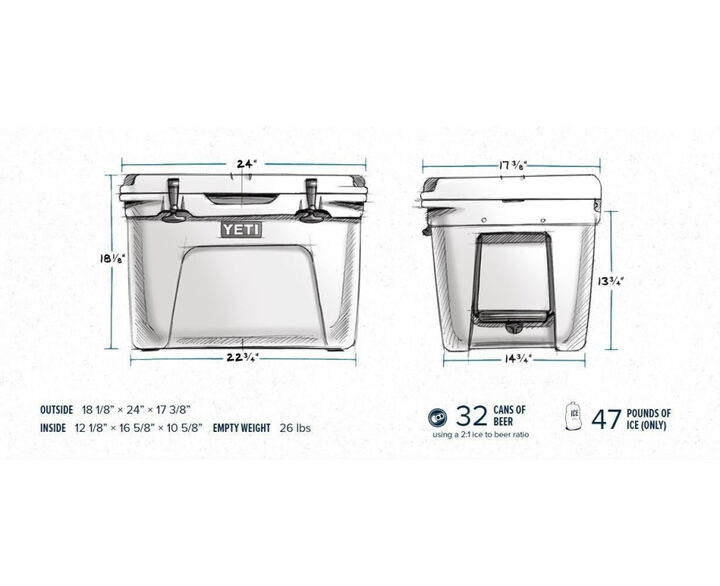 YETI Tundra 50 Hard Cooler White, large image number 3