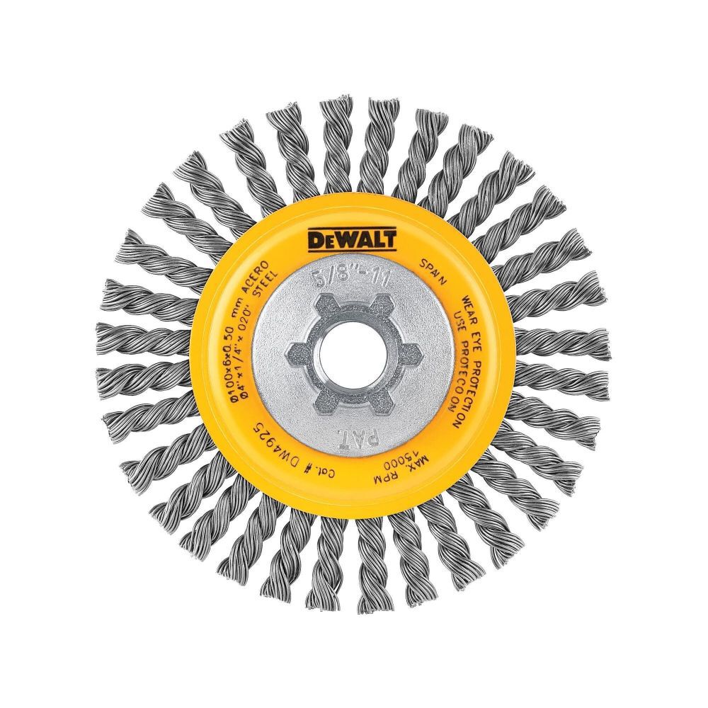 DEWALT 4 In. x 5/8 In. to 11 HP .020 Carbon Stringer Wire Wheel, large image number 2