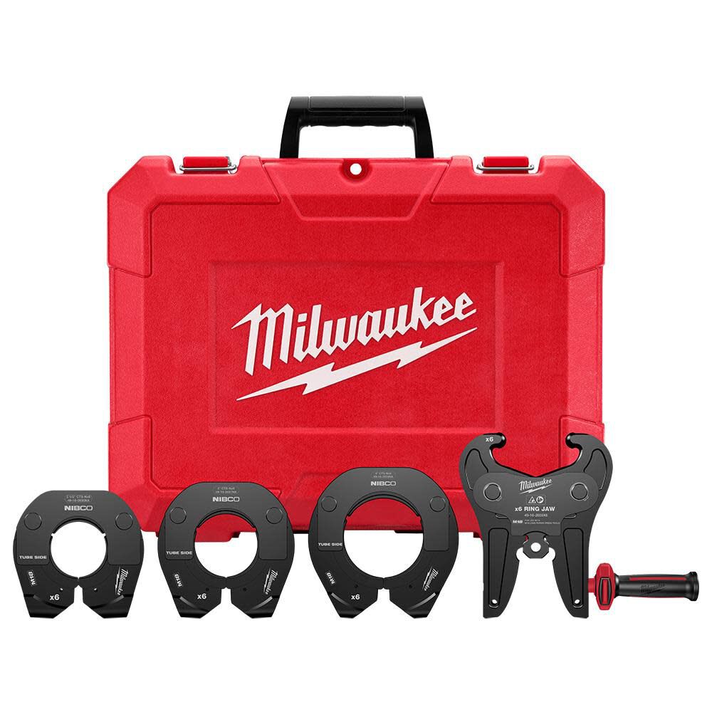 Milwaukee 2-1/2 Inch - 4 Inch NIBCO Press Ring Kit for M18 FORCE LOGIC Long Throw Press Tool, large image number 1