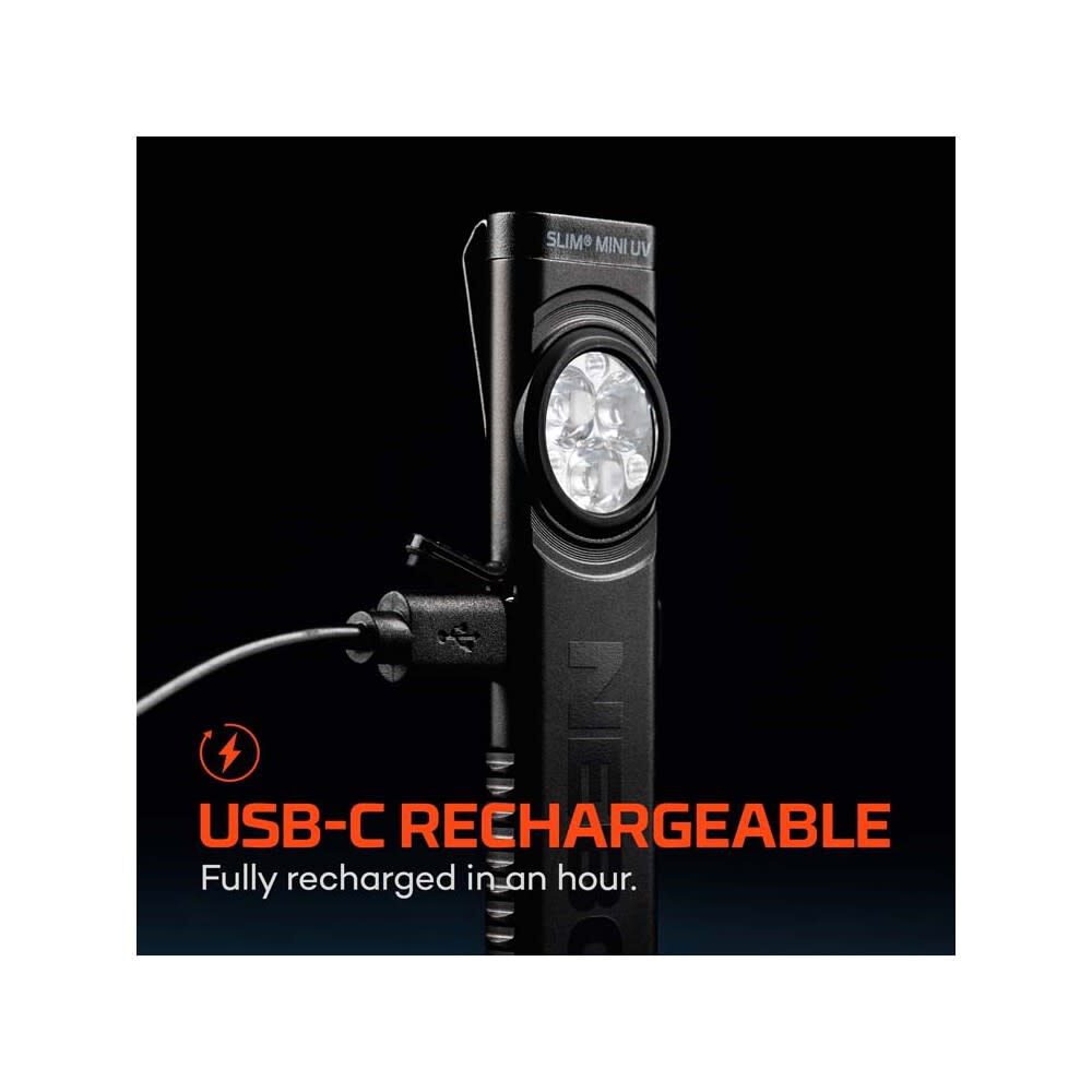 Nebo Slim Mini UV 150 Lumens 3.7V 2-In-1 Rechargeable Pocket Light, large image number 8