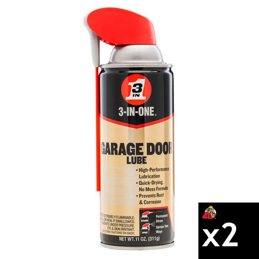 3-In-One Professional Garage Door Lubricant, 11 oz, 2pk, large image number 1
