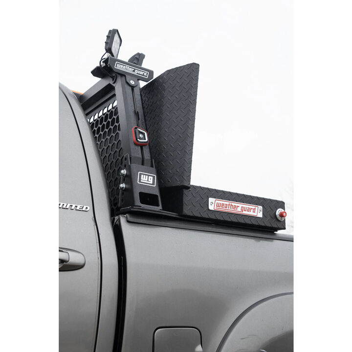 Weather Guard Aluminum Hex Headache Rack, Matte Black, large image number 14