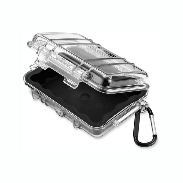 Pelican 1020 Polycarbonate 0.02 Cu-Ft. Micro Case Black/Clear, large image number 2