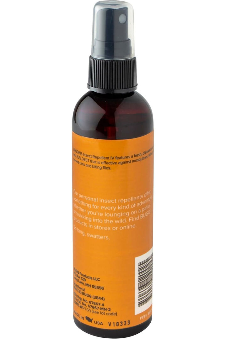 Buggins 4 Oz Pump Spray Performance Insect Repellent IV with 25 Percent Deet, 12 Pieces, large image number 1