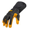 DEWALT Welding Gloves Small Black/Yellow Premium Leather MIG/TIG, small image number 1