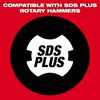 Milwaukee SDS-Plus 2-Cutter 3/16 in. x 7 in. with 1/4 in. Hex, small image number 3