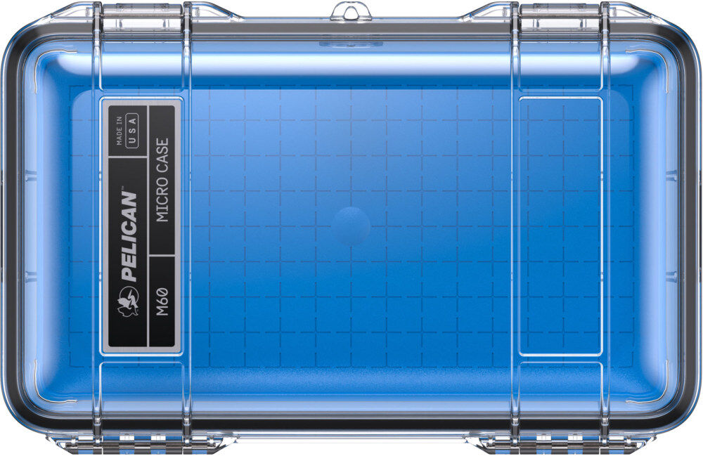 Pelican Polycarbonate M60 Micro Case, Blue/Clear, large image number 2