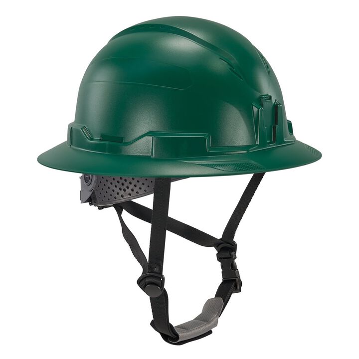 Ergodyne Skullerz 8963 Non-Vented Full Brim Hard Hat, Type 2, Class E, Green